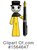 Yellow Design Mascot Clipart #1564647 by Leo Blanchette