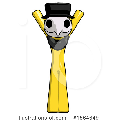 Royalty-Free (RF) Yellow Design Mascot Clipart Illustration by Leo Blanchette - Stock Sample #1564649