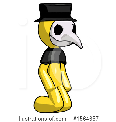 Royalty-Free (RF) Yellow Design Mascot Clipart Illustration by Leo Blanchette - Stock Sample #1564657
