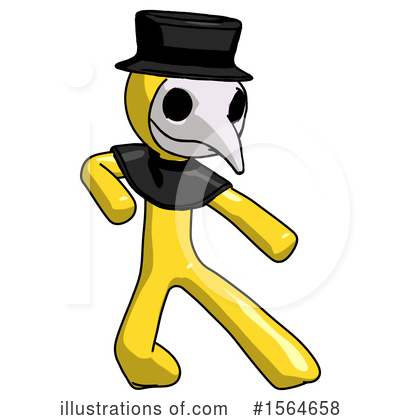 Royalty-Free (RF) Yellow Design Mascot Clipart Illustration by Leo Blanchette - Stock Sample #1564658