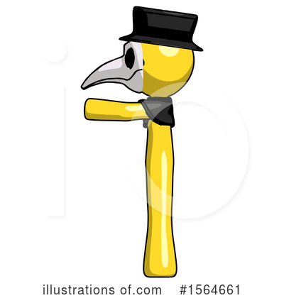 Royalty-Free (RF) Yellow Design Mascot Clipart Illustration by Leo Blanchette - Stock Sample #1564661