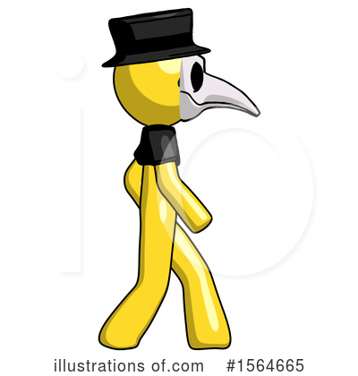 Royalty-Free (RF) Yellow Design Mascot Clipart Illustration by Leo Blanchette - Stock Sample #1564665
