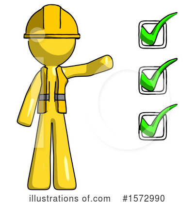 Royalty-Free (RF) Yellow Design Mascot Clipart Illustration by Leo Blanchette - Stock Sample #1572990