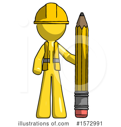 Royalty-Free (RF) Yellow Design Mascot Clipart Illustration by Leo Blanchette - Stock Sample #1572991