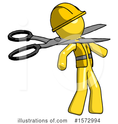 Royalty-Free (RF) Yellow Design Mascot Clipart Illustration by Leo Blanchette - Stock Sample #1572994