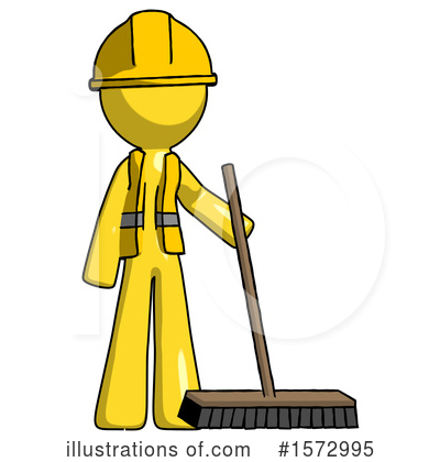 Royalty-Free (RF) Yellow Design Mascot Clipart Illustration by Leo Blanchette - Stock Sample #1572995
