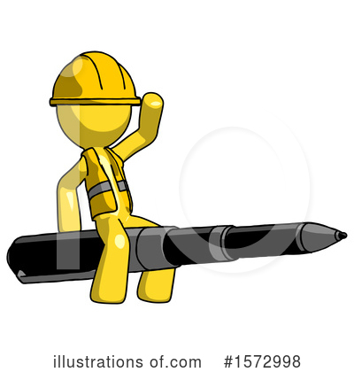 Royalty-Free (RF) Yellow Design Mascot Clipart Illustration by Leo Blanchette - Stock Sample #1572998