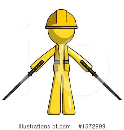 Royalty-Free (RF) Yellow Design Mascot Clipart Illustration by Leo Blanchette - Stock Sample #1572999