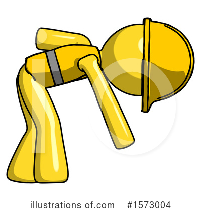 Royalty-Free (RF) Yellow Design Mascot Clipart Illustration by Leo Blanchette - Stock Sample #1573004