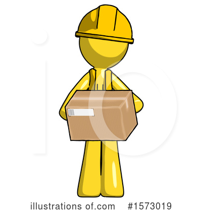 Royalty-Free (RF) Yellow Design Mascot Clipart Illustration by Leo Blanchette - Stock Sample #1573019