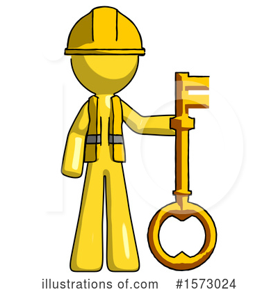 Royalty-Free (RF) Yellow Design Mascot Clipart Illustration by Leo Blanchette - Stock Sample #1573024
