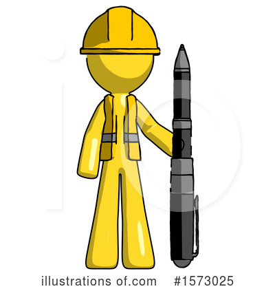 Royalty-Free (RF) Yellow Design Mascot Clipart Illustration by Leo Blanchette - Stock Sample #1573025