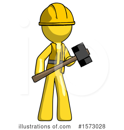 Royalty-Free (RF) Yellow Design Mascot Clipart Illustration by Leo Blanchette - Stock Sample #1573028