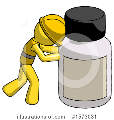 Royalty-Free (RF) Yellow Design Mascot Clipart Illustration by Leo Blanchette - Stock Sample #1573031