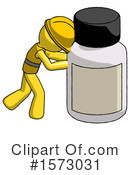 Yellow Design Mascot Clipart #1573031 by Leo Blanchette