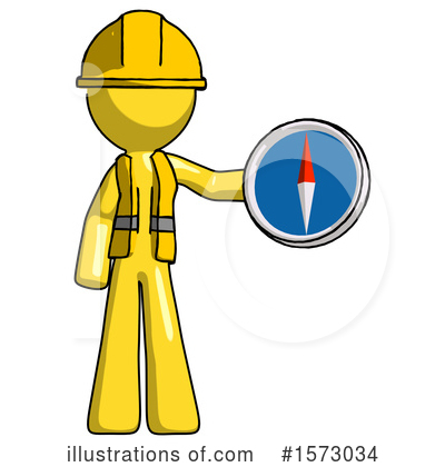 Royalty-Free (RF) Yellow Design Mascot Clipart Illustration by Leo Blanchette - Stock Sample #1573034