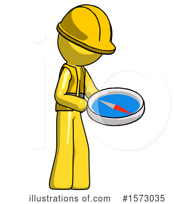 Royalty-Free (RF) Yellow Design Mascot Clipart Illustration by Leo Blanchette - Stock Sample #1573035