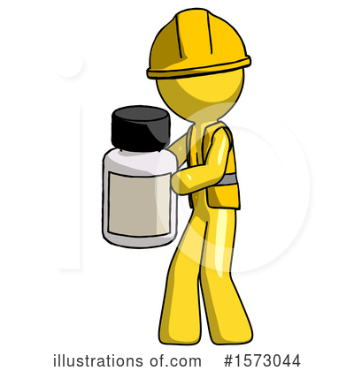 Royalty-Free (RF) Yellow Design Mascot Clipart Illustration by Leo Blanchette - Stock Sample #1573044