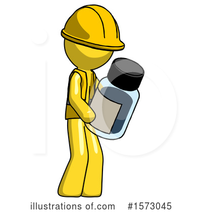 Royalty-Free (RF) Yellow Design Mascot Clipart Illustration by Leo Blanchette - Stock Sample #1573045