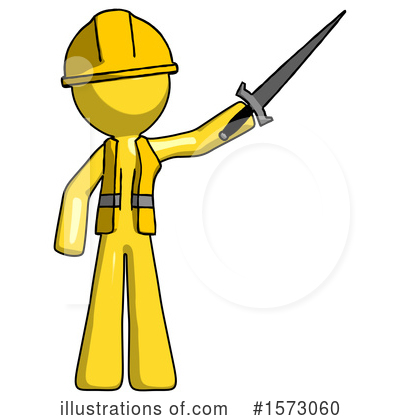 Royalty-Free (RF) Yellow Design Mascot Clipart Illustration by Leo Blanchette - Stock Sample #1573060