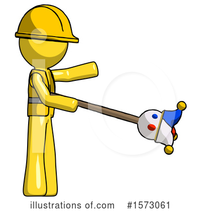Royalty-Free (RF) Yellow Design Mascot Clipart Illustration by Leo Blanchette - Stock Sample #1573061