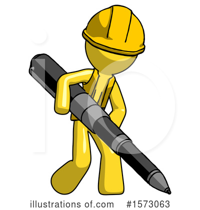 Royalty-Free (RF) Yellow Design Mascot Clipart Illustration by Leo Blanchette - Stock Sample #1573063