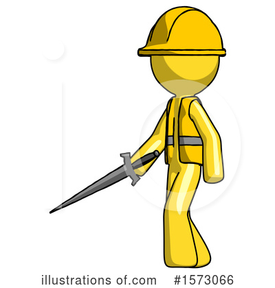 Royalty-Free (RF) Yellow Design Mascot Clipart Illustration by Leo Blanchette - Stock Sample #1573066