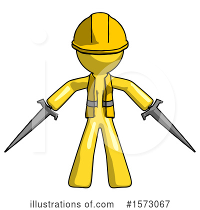 Royalty-Free (RF) Yellow Design Mascot Clipart Illustration by Leo Blanchette - Stock Sample #1573067