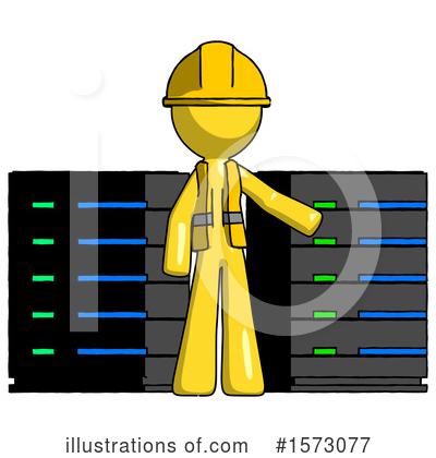 Royalty-Free (RF) Yellow Design Mascot Clipart Illustration by Leo Blanchette - Stock Sample #1573077
