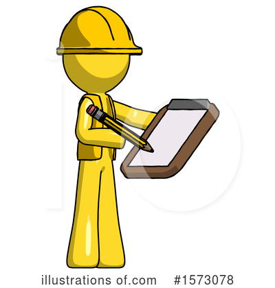 Royalty-Free (RF) Yellow Design Mascot Clipart Illustration by Leo Blanchette - Stock Sample #1573078