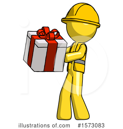 Royalty-Free (RF) Yellow Design Mascot Clipart Illustration by Leo Blanchette - Stock Sample #1573083