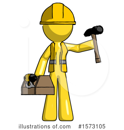 Royalty-Free (RF) Yellow Design Mascot Clipart Illustration by Leo Blanchette - Stock Sample #1573105