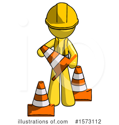 Royalty-Free (RF) Yellow Design Mascot Clipart Illustration by Leo Blanchette - Stock Sample #1573112