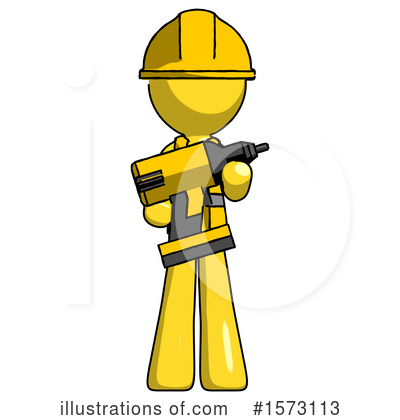 Royalty-Free (RF) Yellow Design Mascot Clipart Illustration by Leo Blanchette - Stock Sample #1573113