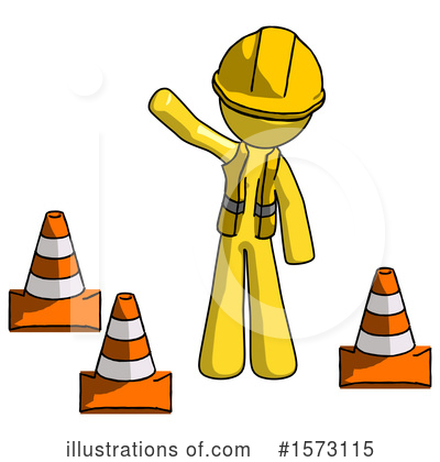 Royalty-Free (RF) Yellow Design Mascot Clipart Illustration by Leo Blanchette - Stock Sample #1573115