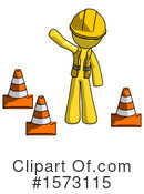 Yellow Design Mascot Clipart #1573115 by Leo Blanchette