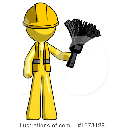 Royalty-Free (RF) Yellow Design Mascot Clipart Illustration by Leo Blanchette - Stock Sample #1573128