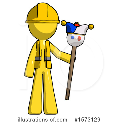 Royalty-Free (RF) Yellow Design Mascot Clipart Illustration by Leo Blanchette - Stock Sample #1573129