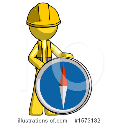Royalty-Free (RF) Yellow Design Mascot Clipart Illustration by Leo Blanchette - Stock Sample #1573132