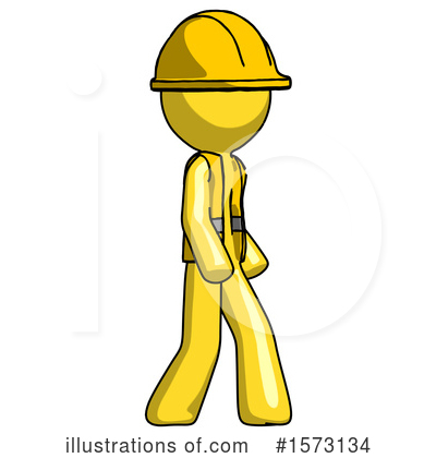 Royalty-Free (RF) Yellow Design Mascot Clipart Illustration by Leo Blanchette - Stock Sample #1573134