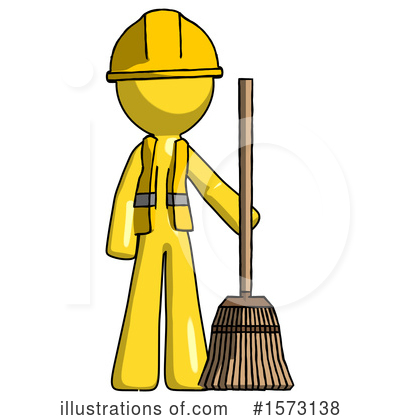 Royalty-Free (RF) Yellow Design Mascot Clipart Illustration by Leo Blanchette - Stock Sample #1573138