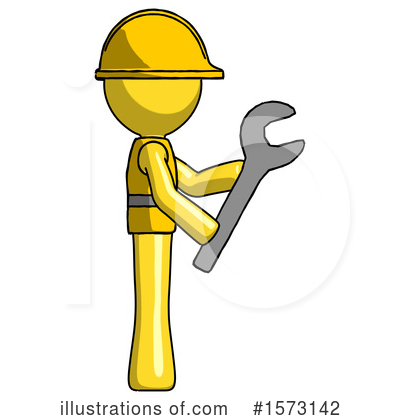 Royalty-Free (RF) Yellow Design Mascot Clipart Illustration by Leo Blanchette - Stock Sample #1573142