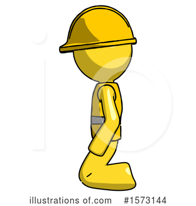 Royalty-Free (RF) Yellow Design Mascot Clipart Illustration by Leo Blanchette - Stock Sample #1573144