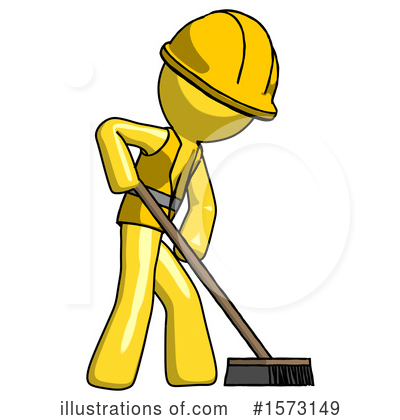 Royalty-Free (RF) Yellow Design Mascot Clipart Illustration by Leo Blanchette - Stock Sample #1573149