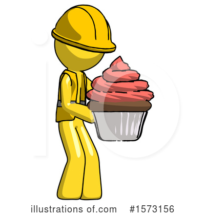 Royalty-Free (RF) Yellow Design Mascot Clipart Illustration by Leo Blanchette - Stock Sample #1573156