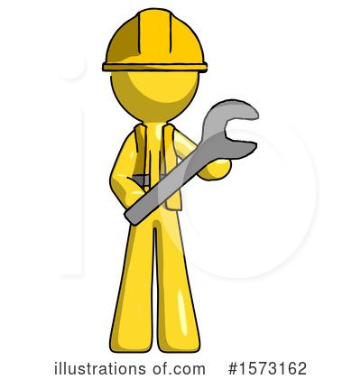 Royalty-Free (RF) Yellow Design Mascot Clipart Illustration by Leo Blanchette - Stock Sample #1573162