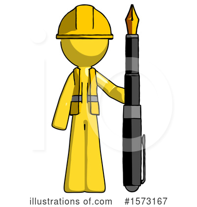 Royalty-Free (RF) Yellow Design Mascot Clipart Illustration by Leo Blanchette - Stock Sample #1573167