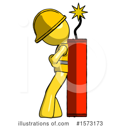 Royalty-Free (RF) Yellow Design Mascot Clipart Illustration by Leo Blanchette - Stock Sample #1573173