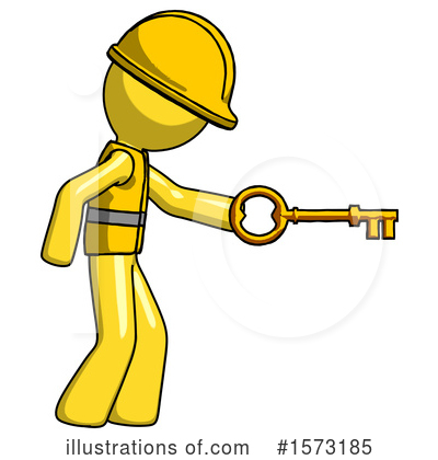 Royalty-Free (RF) Yellow Design Mascot Clipart Illustration by Leo Blanchette - Stock Sample #1573185