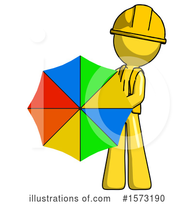Royalty-Free (RF) Yellow Design Mascot Clipart Illustration by Leo Blanchette - Stock Sample #1573190